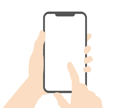 スマホの操作イメージイラスト